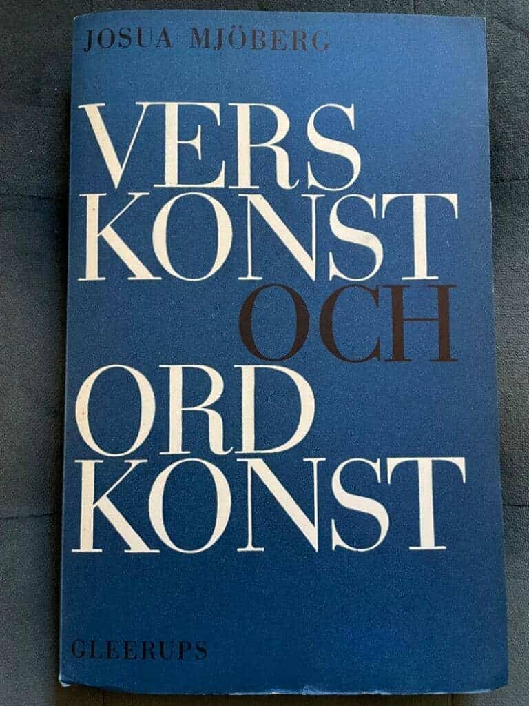 Josua Mjöberg : Verskonst och ordkonst