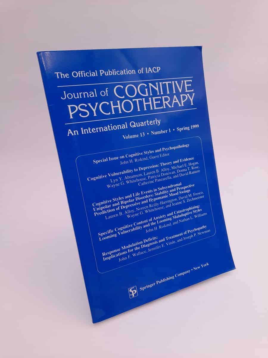 Journal of cognitive psychotherapy : 1999/1