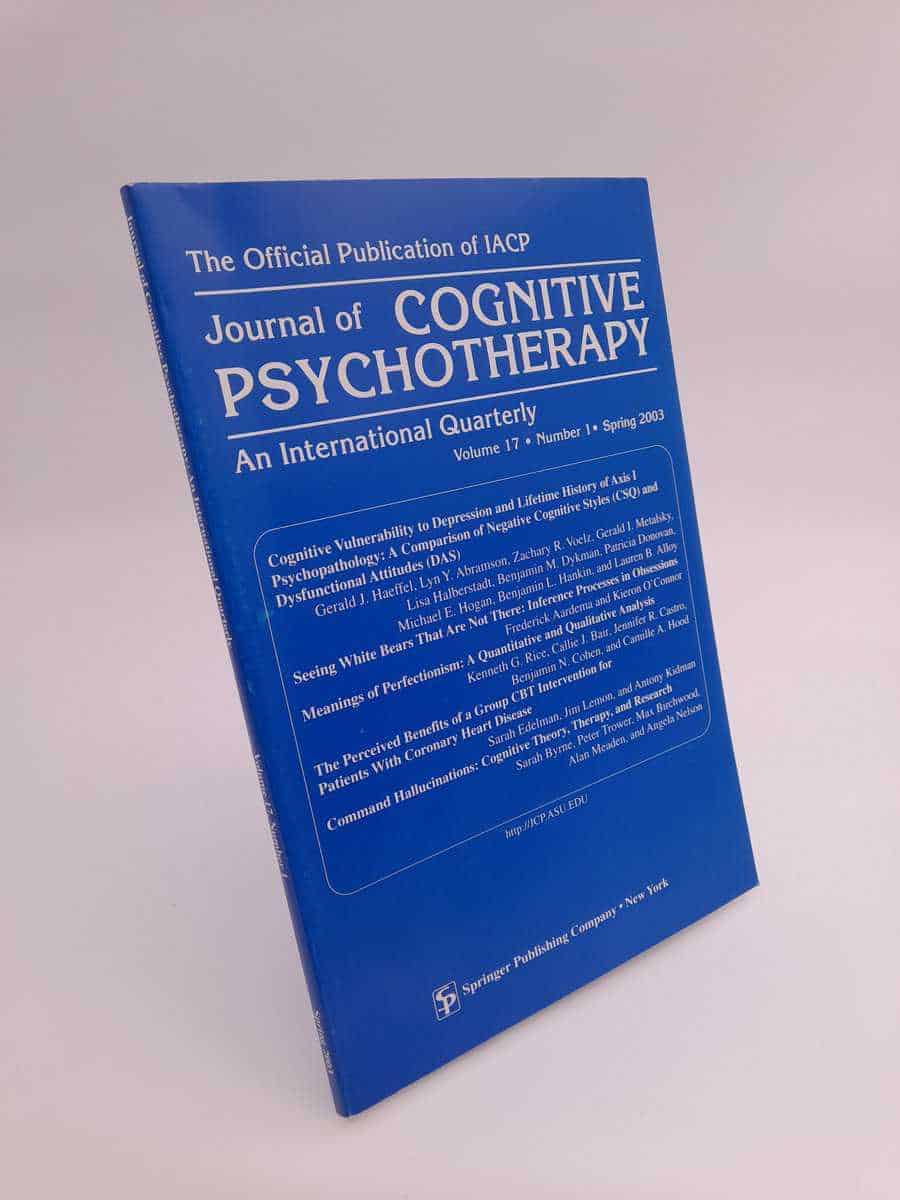 Journal of cognitive psychotherapy : 2003/1
