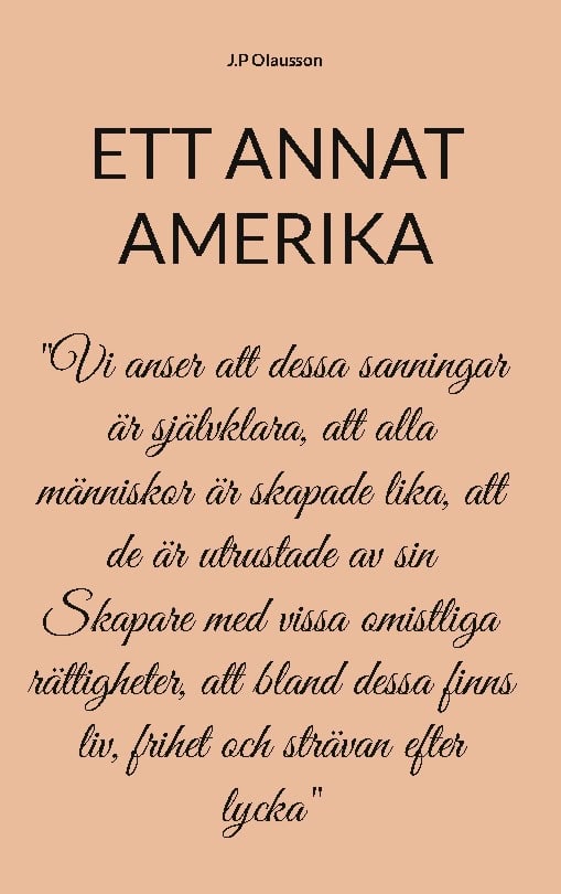 J.P Olausson : ETT ANNAT AMERIKA