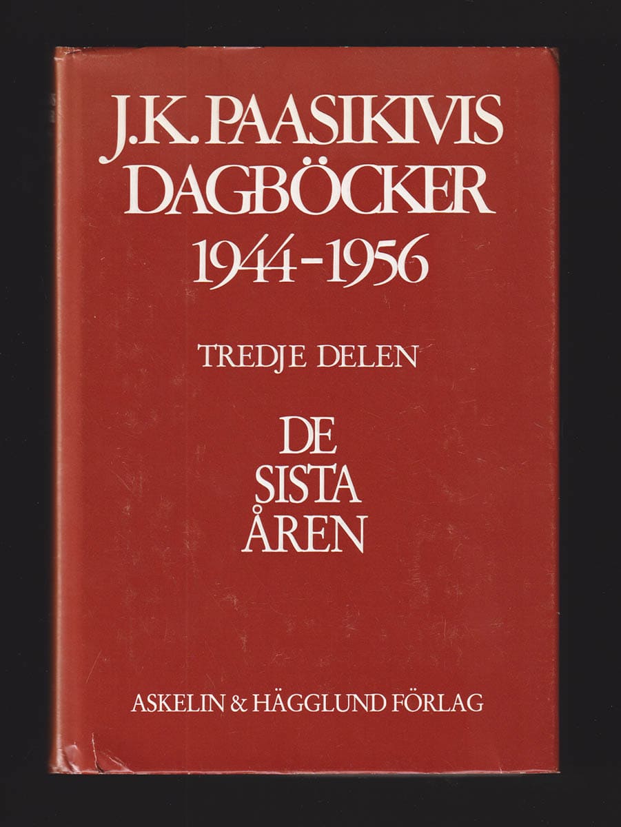 Juho Kusti Paasikivi : J.K. Paasikivis dagböcker 1944-1956. Tredje delen. De sista åren (17.2.1950-10.4.1956)
