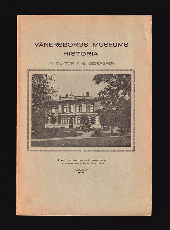 K. G. Cedergren : Vänersborgs museums historia