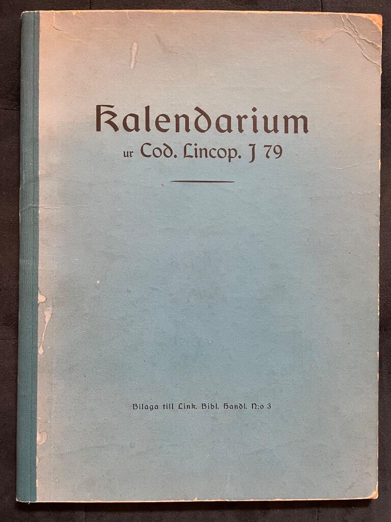 Kalendarium ur Cod. Lincop. J 79