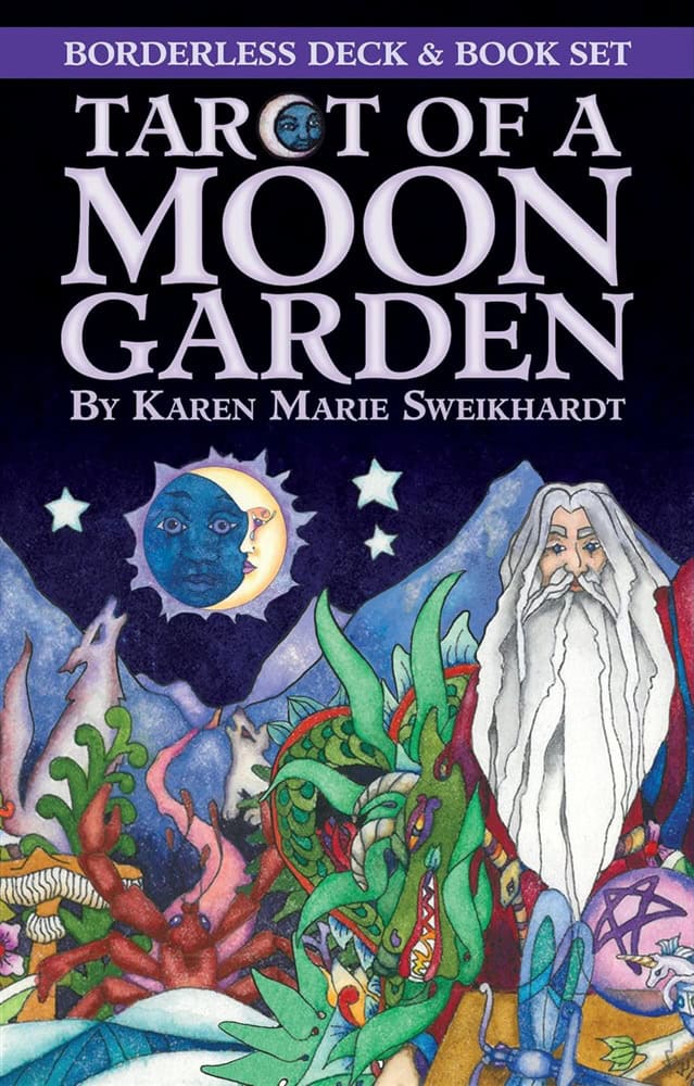 Karen Marie Sweikhardt : Borderless Tarot Of A Moon Garden Deck & Book Set