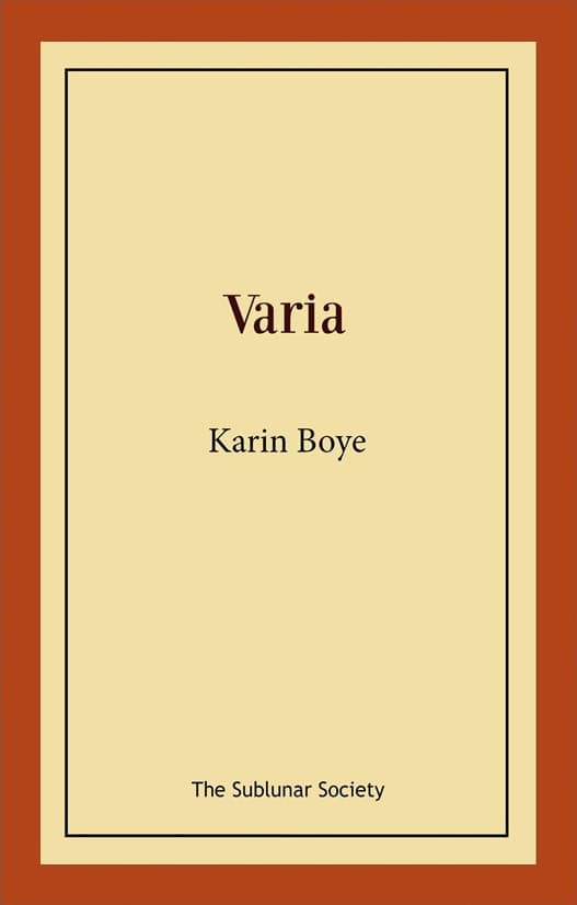 Karin Boye : Varia