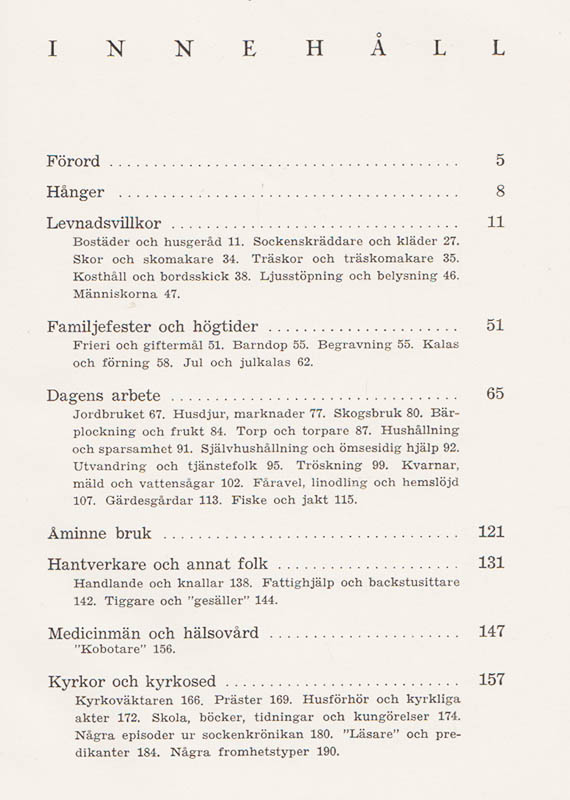 Karl Magnusson : Så var det den tiden (Hånger)