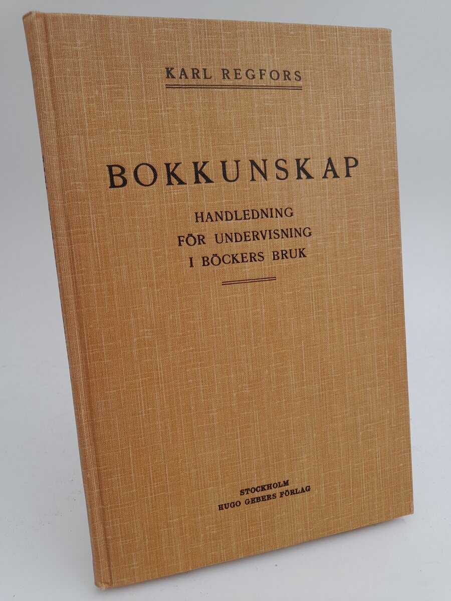 Karl Regfors : Bokkunskap
