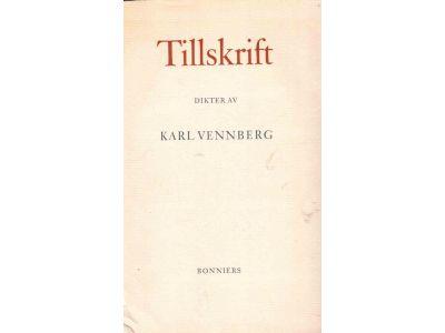 Karl Vennberg : Tillskrift