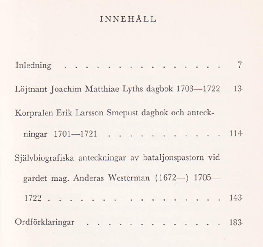 Karolinska dagböcker. Sammanställda och försedda med inledning av Alf Åberg