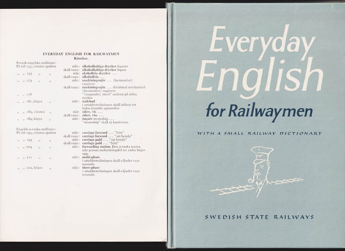 Kärrlander, Svante ; Torsten Agardh-Twetman : Everyday English for Railwaymen