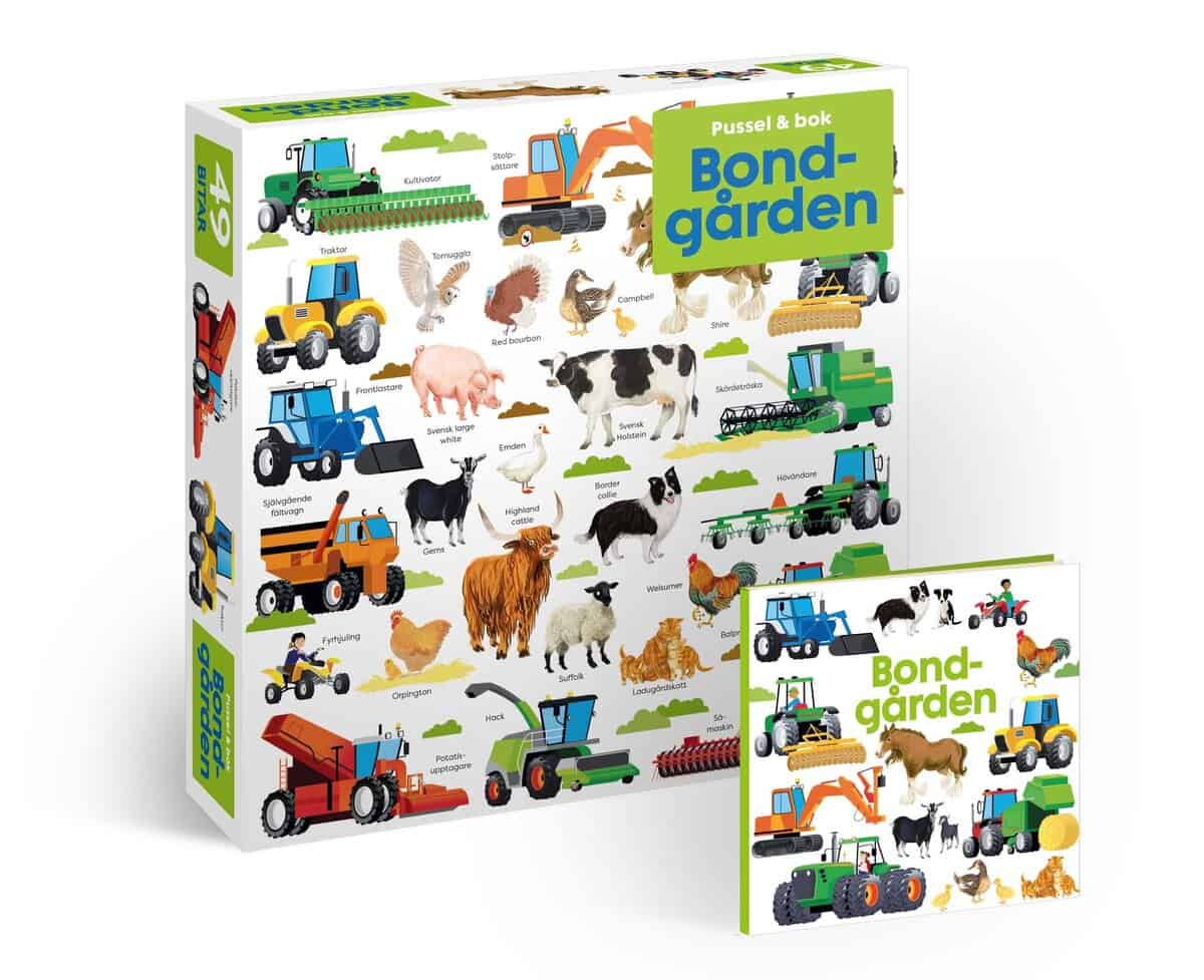 Kate Nolan : Pussel & bok: Bondgården