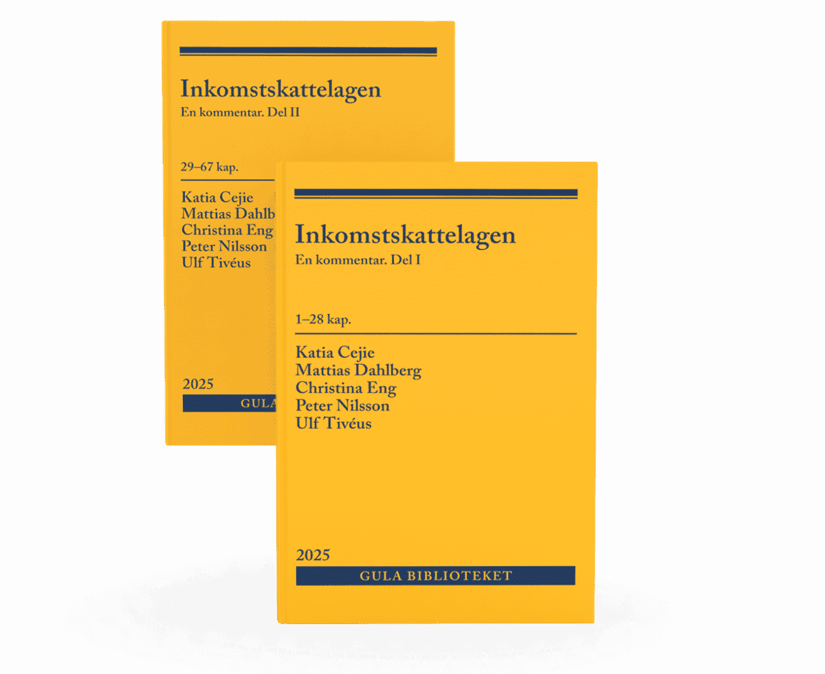 Cejie, Katia ; Dahlberg, Mattias ; Eng, Christina ; Nilsson, Peter ; Tivéus, Ulf : Inkomstskattelagen : En kommentar. Del I och del II