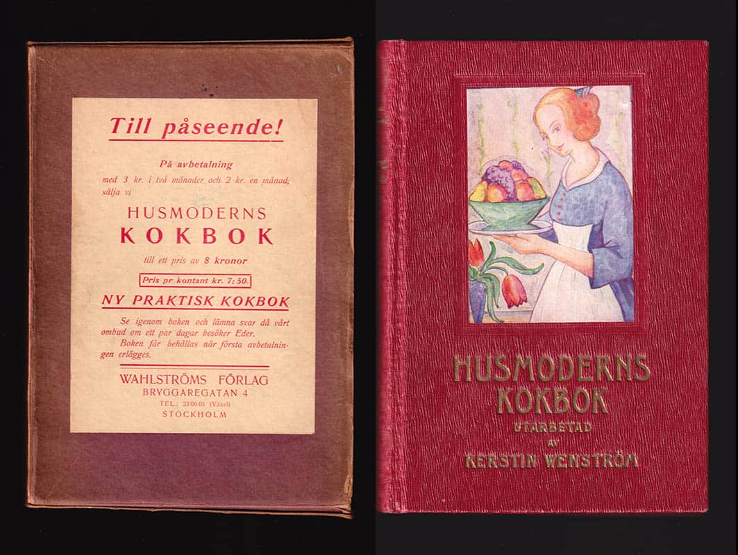 Kerstin Wenström : Husmoderns kokbok. Det borgerliga hemmets kokbok. Utarbetad av Kerstin Wenström
