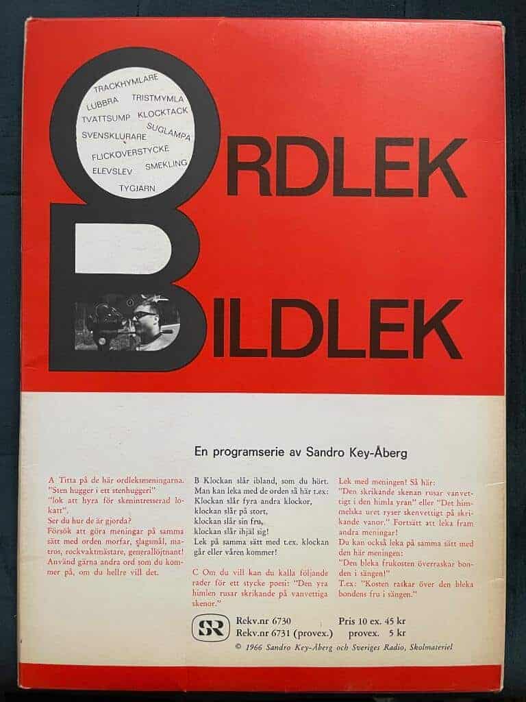 Key-Åberg, Sandro./Olsson, Mats : Ordlek - Bildlek