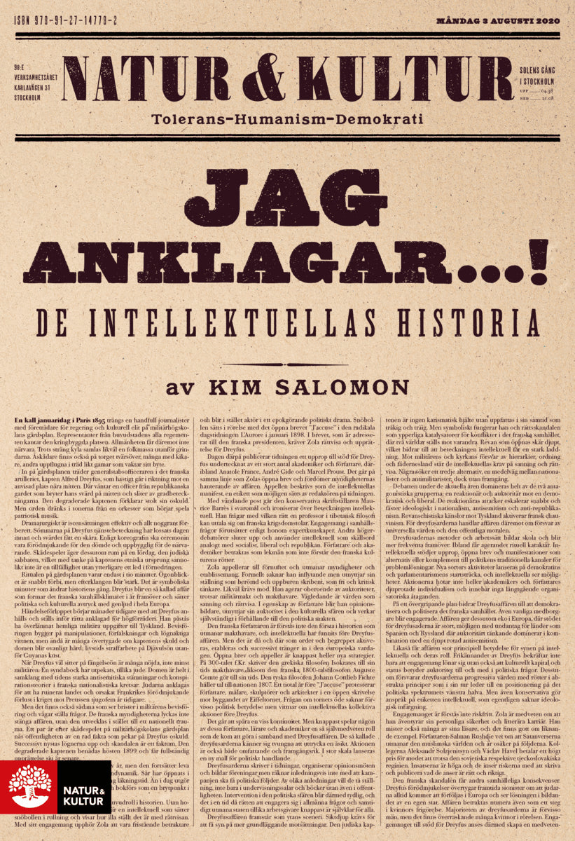 Kim Salomon : Jag anklagar : de intellektuellas historia