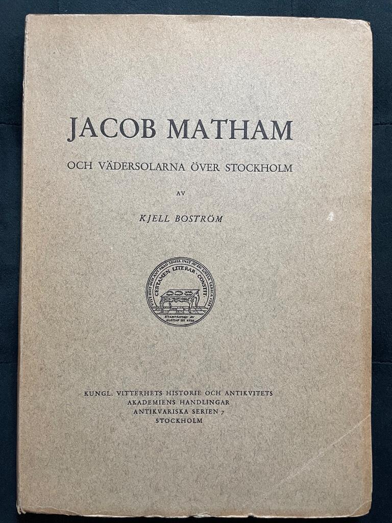 Kjell Boström : Jacob Matham och vädersolarna över Stockholm