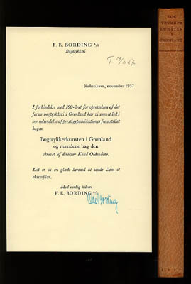 Knud Oldendow : Bogtrykkerkunsten i Grønland og mændene bag den