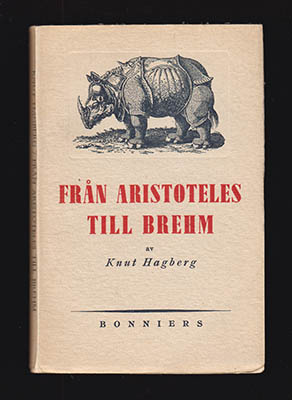 Knut Hagberg : Från Aristoteles till Brehm