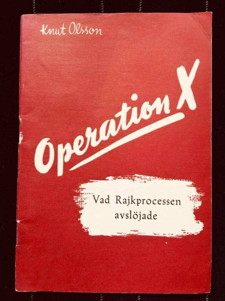 Knut Olsson : Operation X