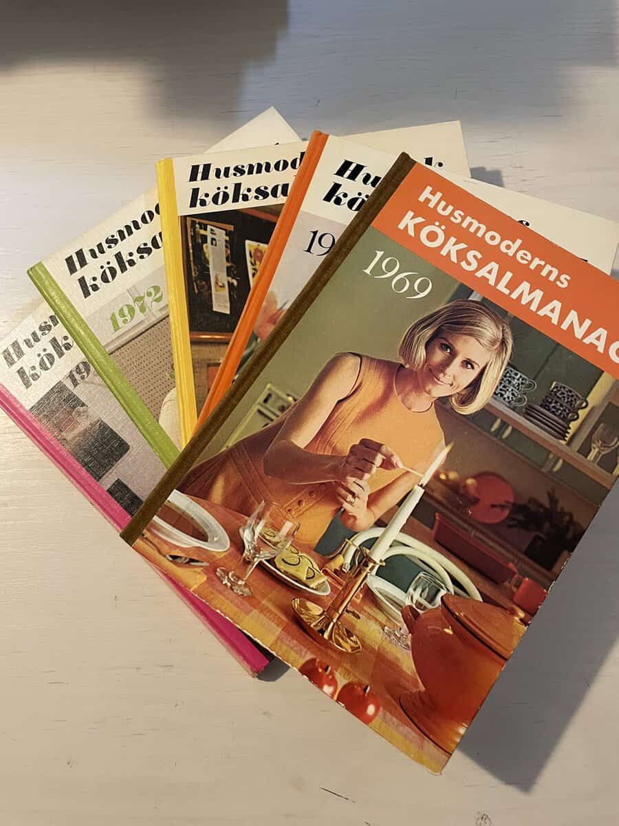 Köksalmanack x 5 - 1969 - 1970 - 1971 - 1972 - 1973