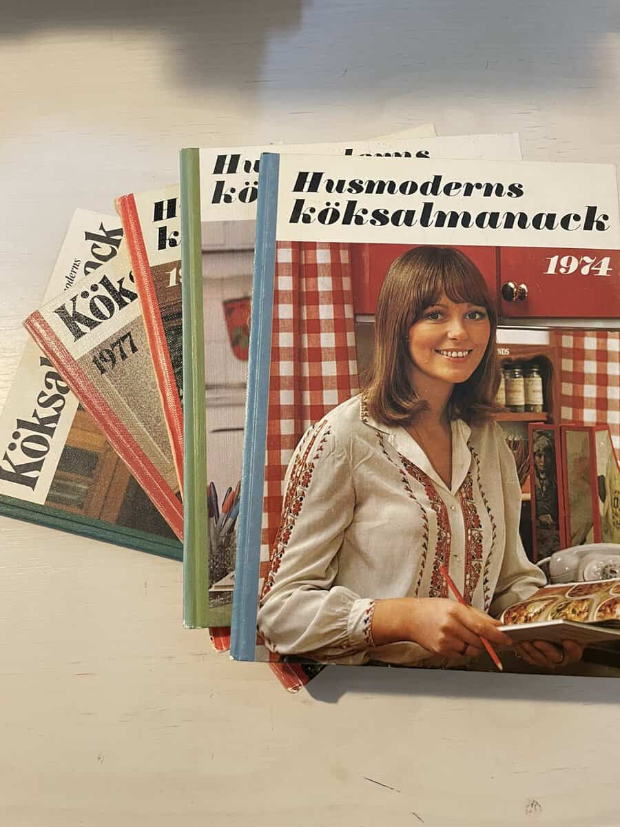 Köksalmanack x 5 - 1974 - 1975 - 1976 - 1977 - 1978