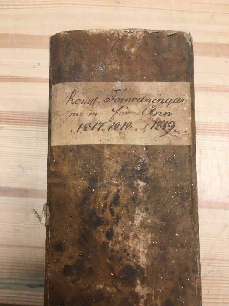 KONGL. FÖRORDNINGAR M M FÖR ÅREN 1817, 1818, 1819