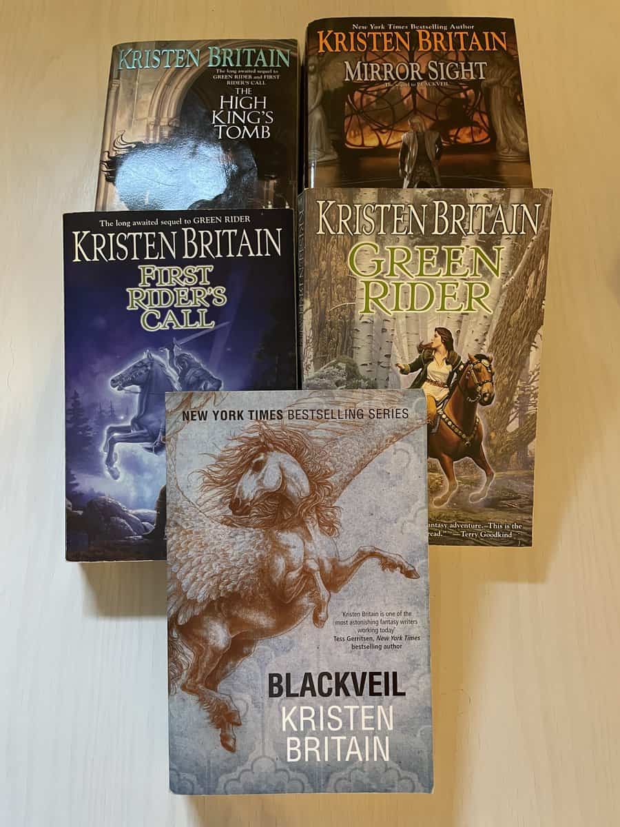 Kristen Britain : Green Rider Series 1-5 - Komplett på Engelska - Green Rider - First Rider's Call - The High King's Tomb - Blackveil - Mirror Sight