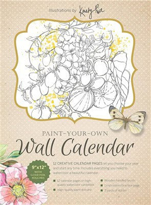 Kristy Rice : Paint-Your-Own Wall Calendar