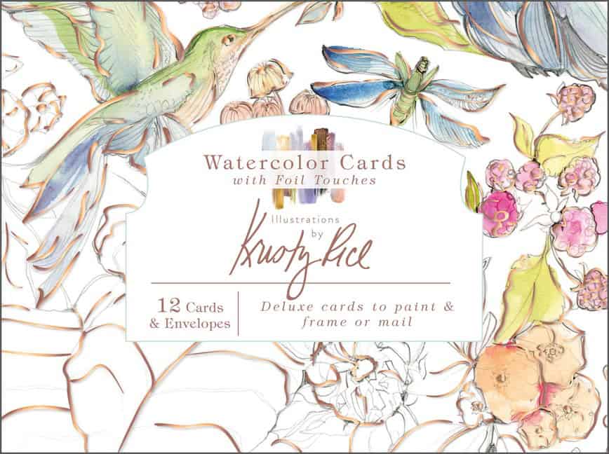 Kristy Rice : Watercolor Cards With Foil Touches