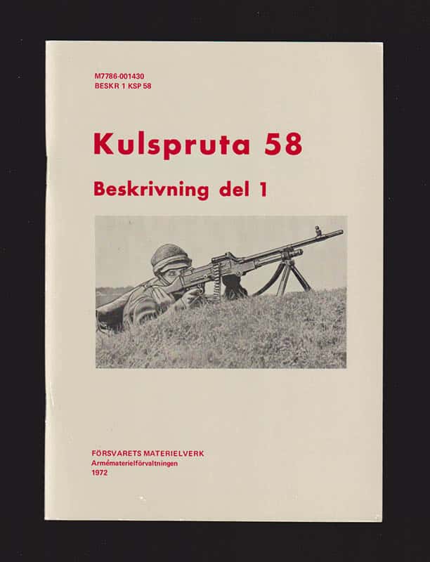 Kulspruta 58. Beskrivning del 1 (av 2)