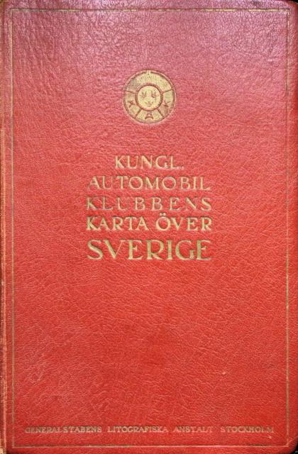 Kungl. Automobil Klubbens karta över Sverige