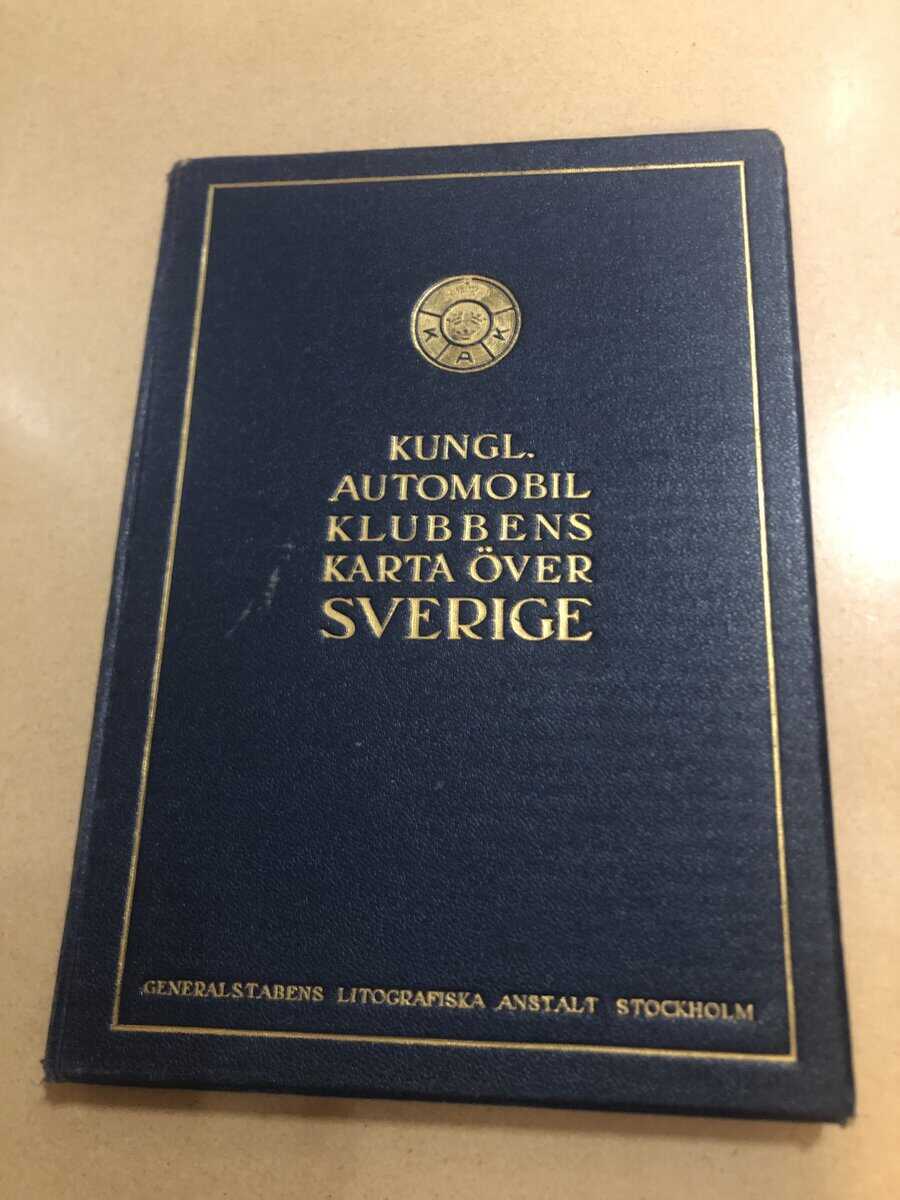 Kungl. automobilklubbens karta över Sverige
