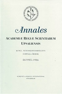 Kungl. Vetenskapssamhällets i Uppsala årsbok 26/1985-1986
