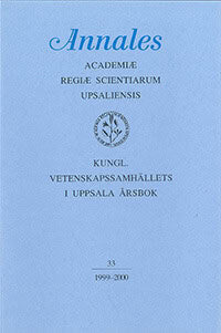 Kungl. Vetenskapssamhällets i Uppsala årsbok 33/1999-2000