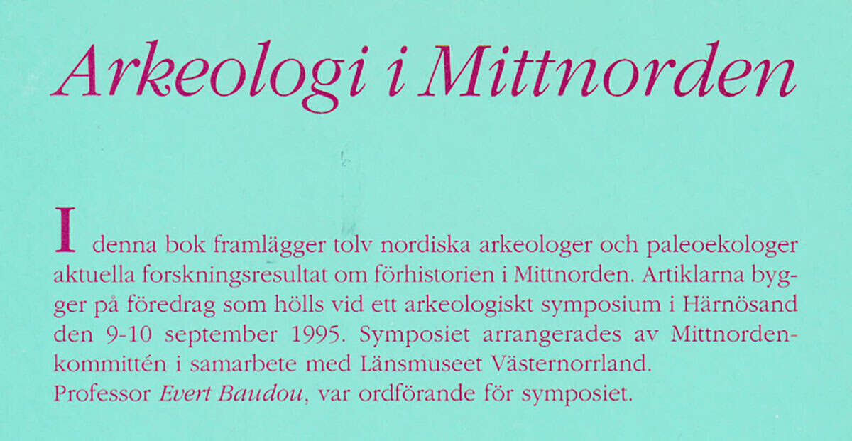 Kurt Gullberg : Arkeologi i Mittnorden