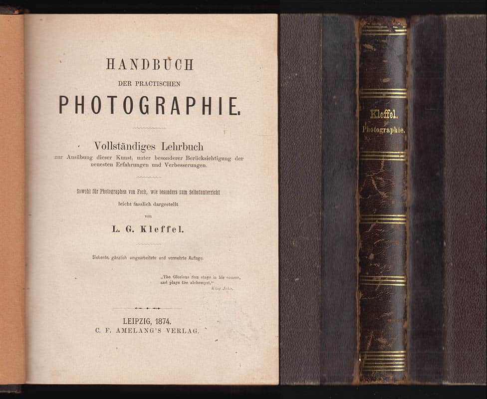 L. G. Kleffel : Handbuch der practischen Photographie
