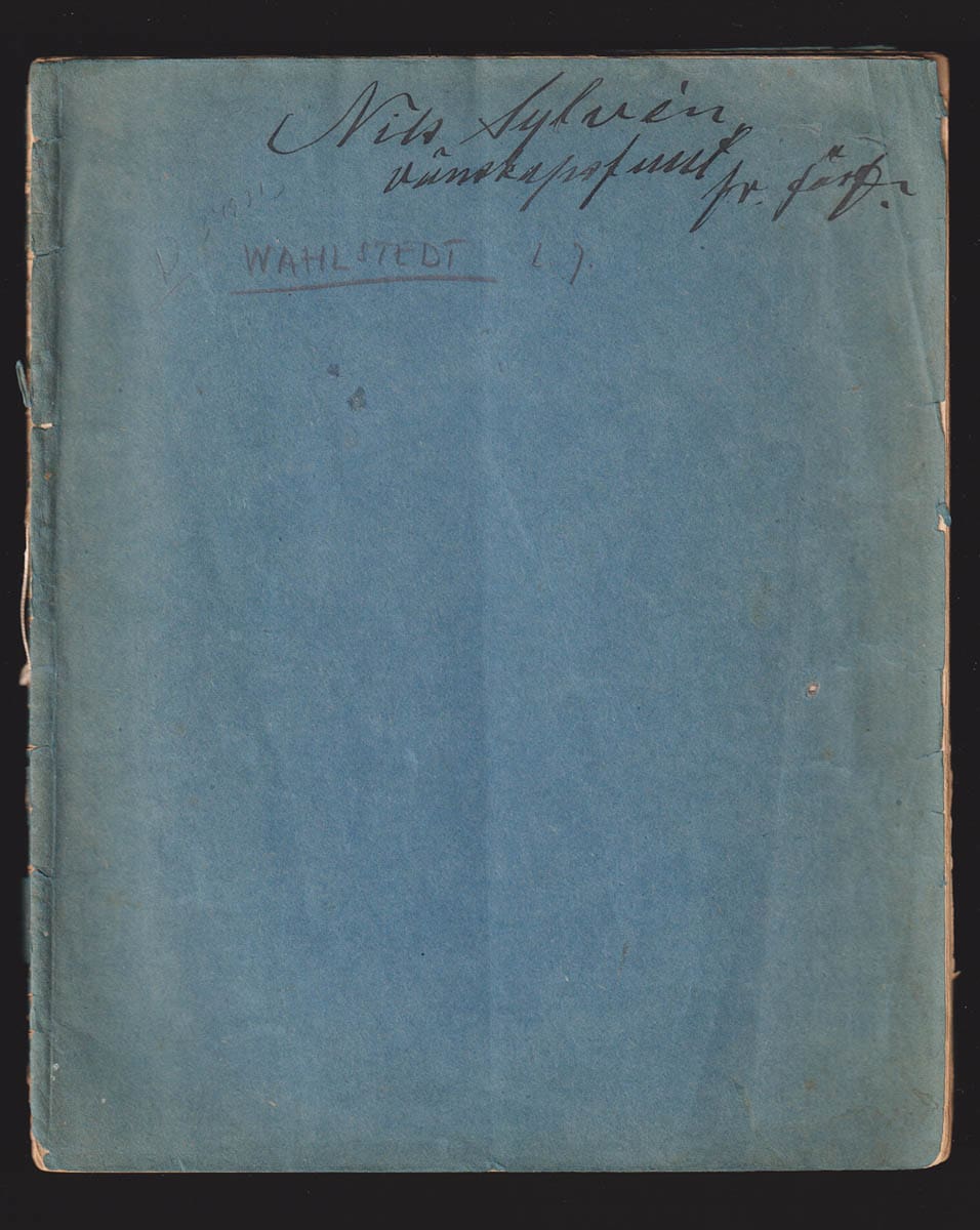 L. J. Wahlstedt : Monografi öfver Sveriges och Norges characeer (dedikation)