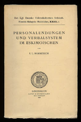 L. L Hammerich : Personalendungen und Verbalsystem im Eskimoischen