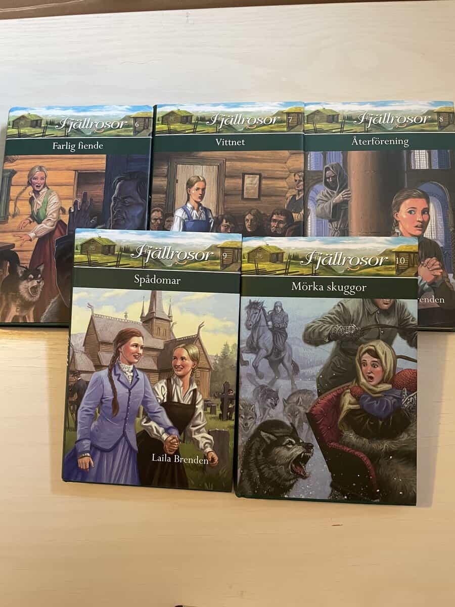 Laila Brenden : Fjällrosor 6-10 - Farlig fiende - Vittnet - Återförening - Spådomar - Mörka skuggor