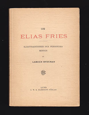 Lamech Rydeman : Om Elias Fries