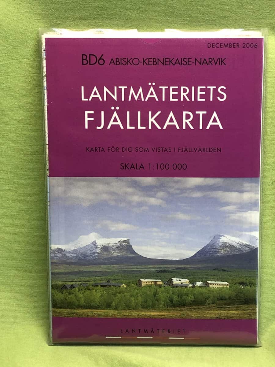 Lantmäteriverket. Sverige : Lantmäteriets fjällkarta