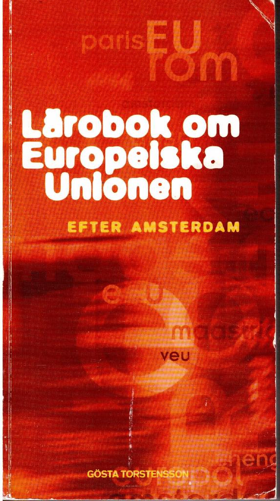 Lärobok om Europeiska Unionen efter Amsterdam