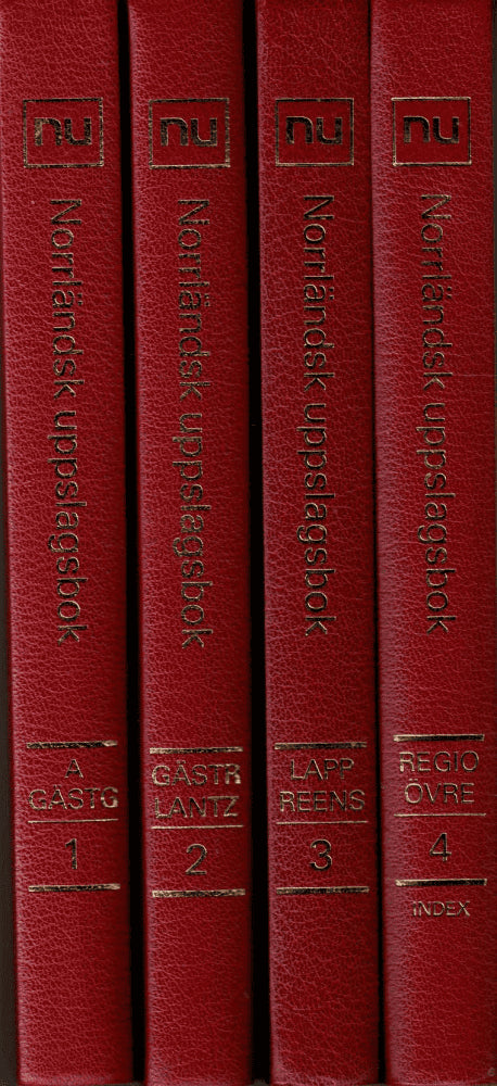 Lars-Erik Edlund : Norrländsk uppslagsbok del 1-4 (komplett)