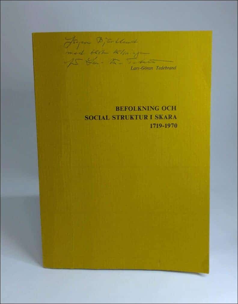 Lars-Göran Tedebrand : Befolkning och social struktur i Skara 1719- 1970
