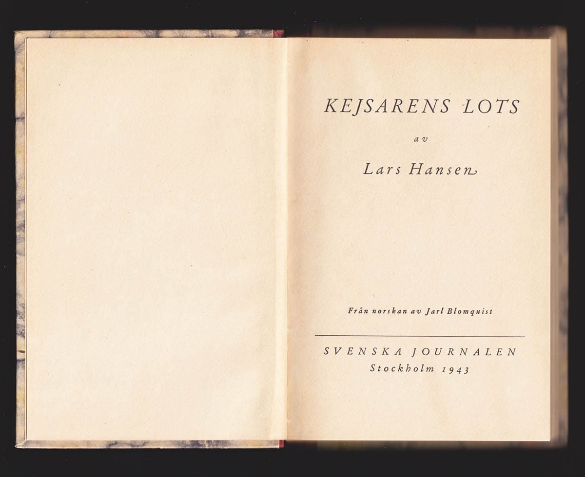Lars Hansen : Kejsarens lots