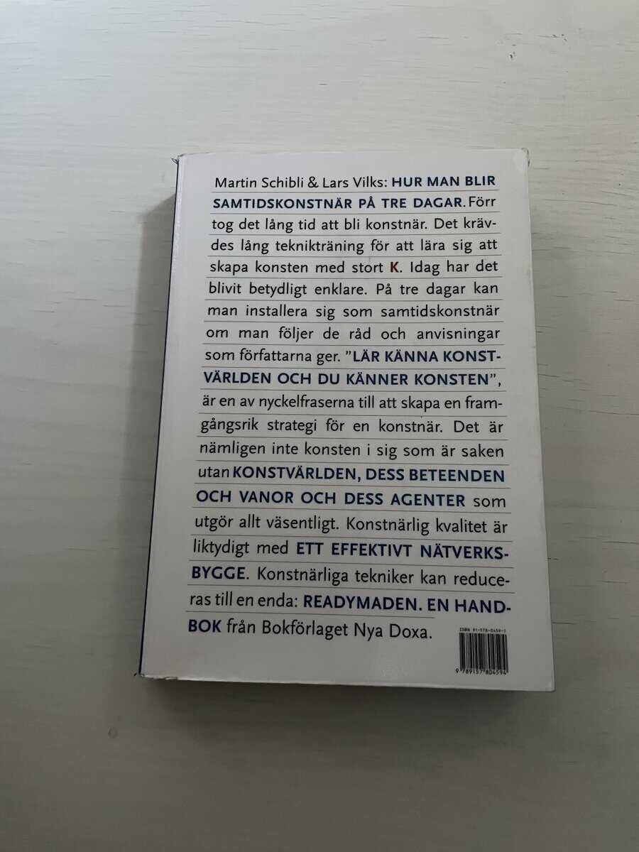 Lars Vilks : Hur man blir samtidskonstnär på tre dagar