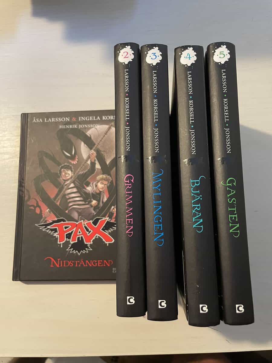 Larsson, Åsa; Korsell, Ingela : Pax 1-5 - Nidstången - Grimmen - Mylingen - Bjäran - Gasten