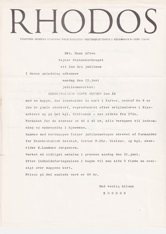 Laumann Jørgensen, E. ; Nielsen, P. Chr. : Nordsjællands skove gennem 200 år. Den Gram-Langenske forstordning