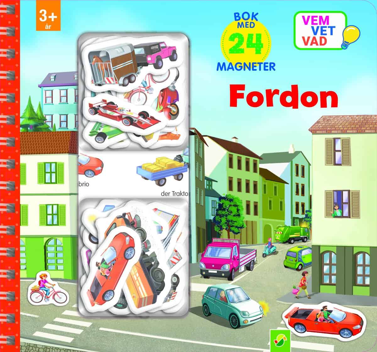Laura Teller : Fordon : bok med 24 magneter