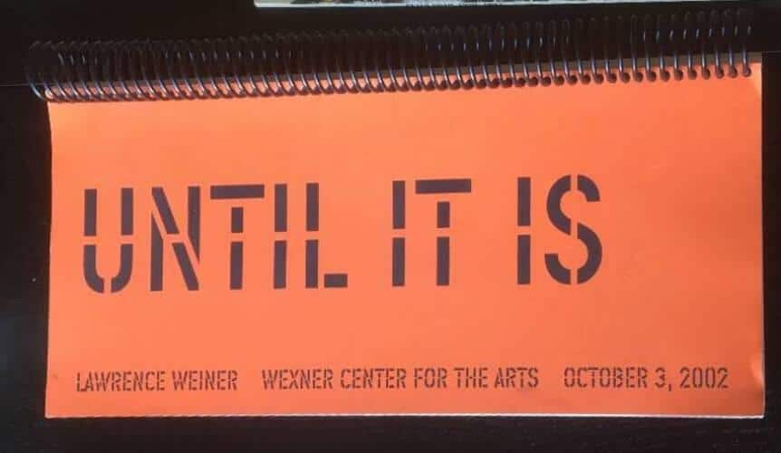 Lawrence Werner : Until it is